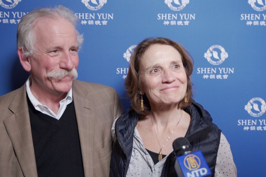 Peter Gunther and Paulette Thabault enjoyed Shen Yun at Flynn Center for the Performing Arts in Burlington, Vermont, on April 28, 2019. (NTD Television)
