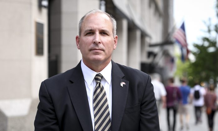 Mark Morgan, former Border Patrol chief, in Washington on April 24, 2019. (Samira Bouaou/The Epoch Times)