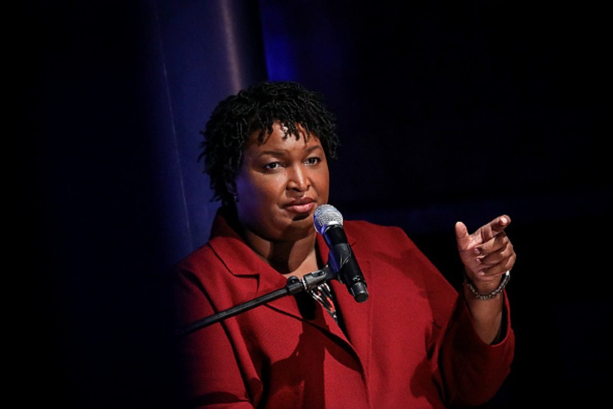 Former Georgia gubernatorial candidate Stacey Abrams speaks