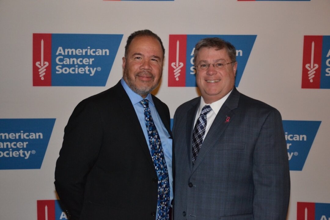 Mike DeAmicis (R) has been volunteering with the American Cancer Society, and has given over 150 rides to patients. (Courtesy of the American Cancer Society)