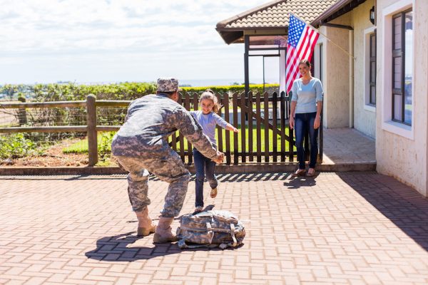 soldier return to home