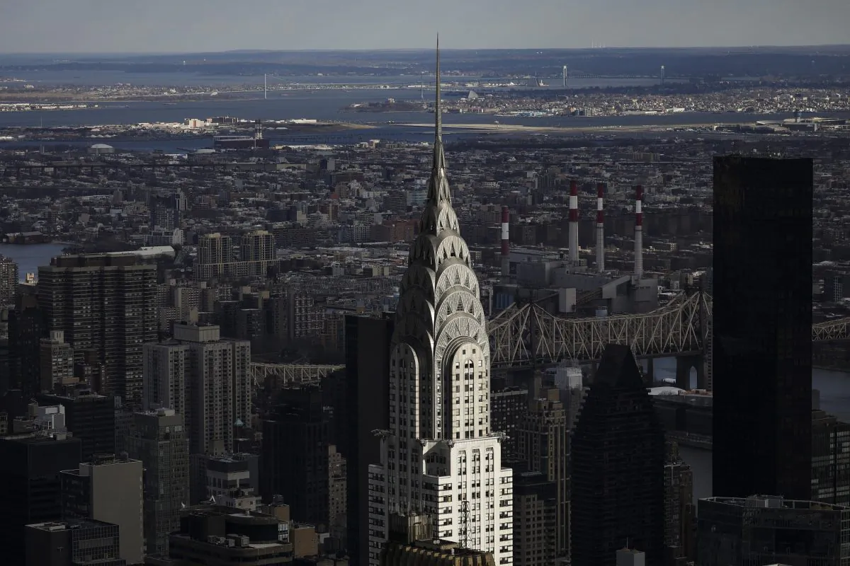 The Chrysler Building stands in Midtown Manhattan in New York City on Jan. 9, 2019. (Drew Angerer/Getty Images)