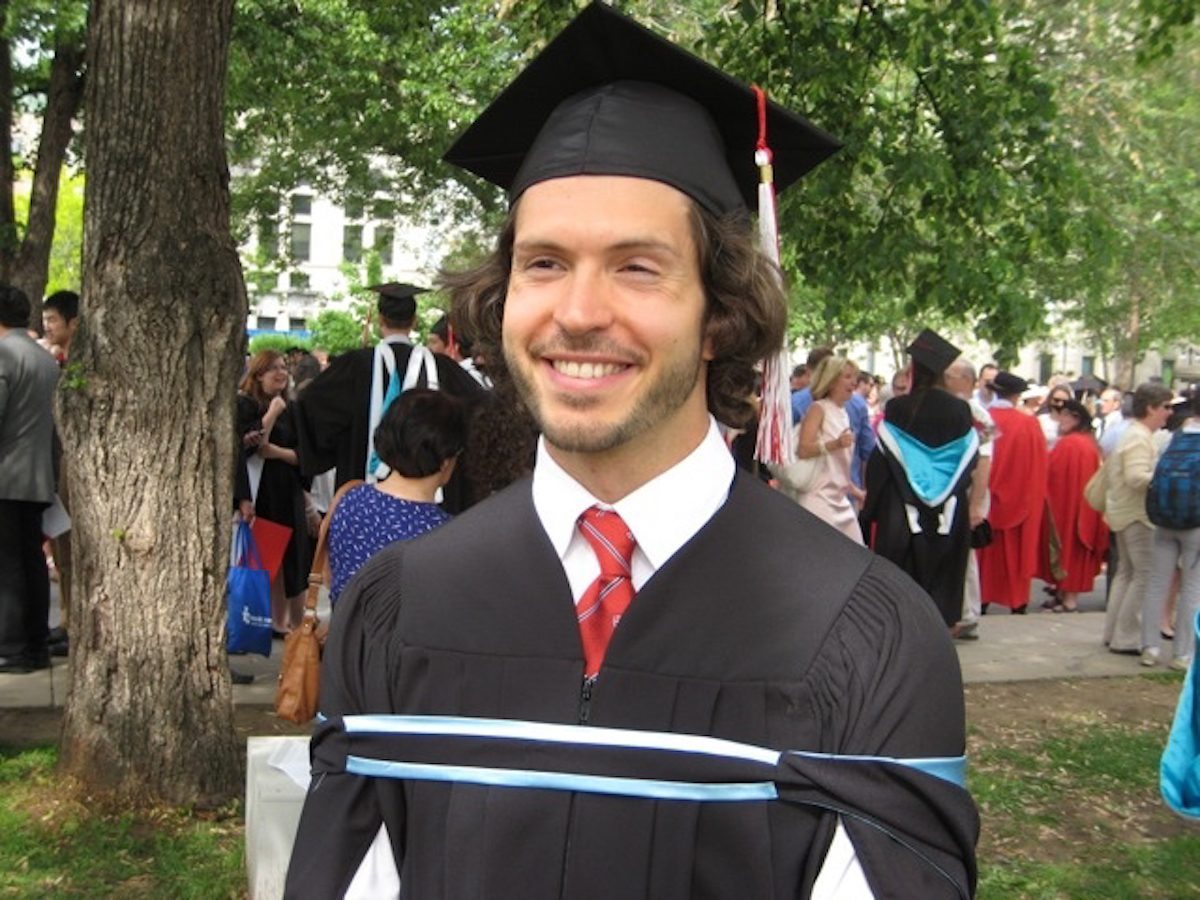Enrico Quilico after earning his master's degree from McGill University in 2015. (Courtesy of Enrico Quilico)
