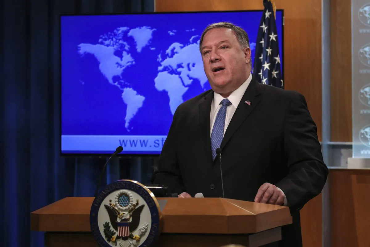 Secretary of State Mike Pompeo speaks about the Trump administration's Cuba policy during a press briefing at the U.S. Department of State, April 17, 2019, in Washington. (Drew Angerer/Getty Images)