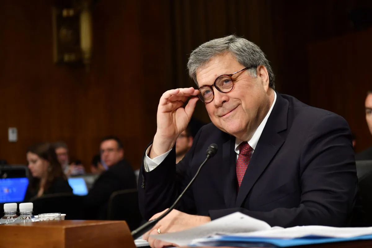 Attorney General William Barr testifies before the Senate Judiciary Committee on May 1, 2019, on Capitol Hill in Washington. (Nicholas Kamm/AFP/Getty Images)