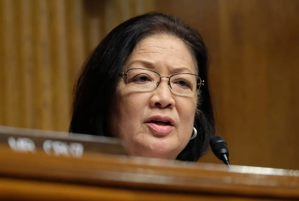 Sen. Mazie Hirono (D-Hawaii) speaks at a Senate Judiciary Committee hearing in Washington on April 10, 2019. (Alex Wroblewski/Getty Images)