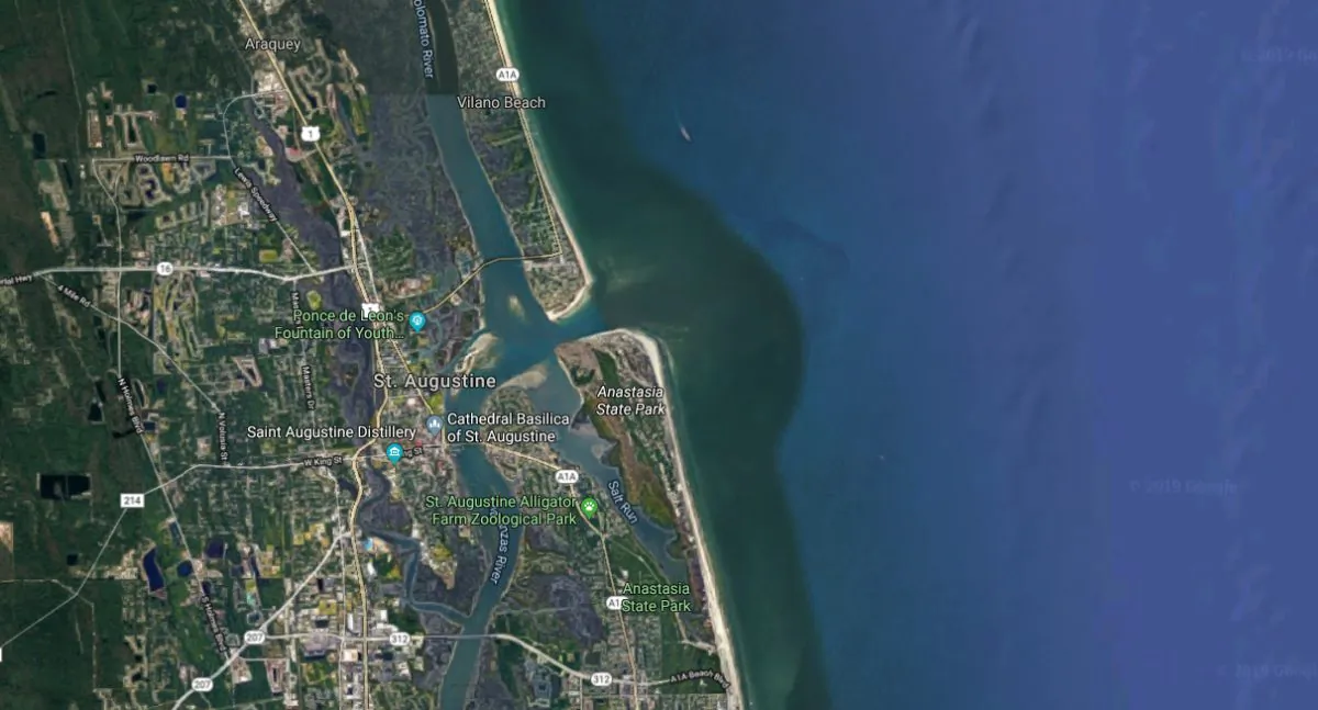 Vilano Beach, Fla. (Screenshot/Google Maps)