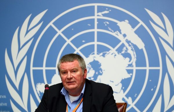Mike Ryan, Executive Director of the World Health Organisation (WHO) attends a news conference