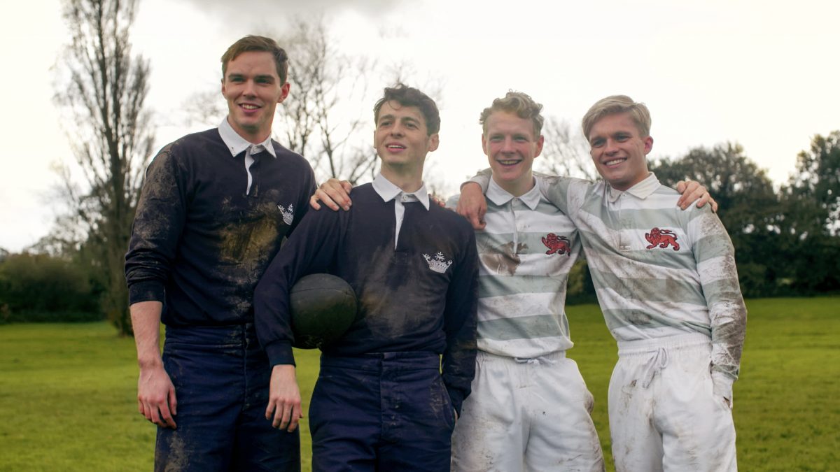 four rugby boys