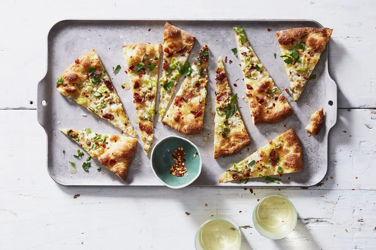 White clam pizzas. (Linda Pugliese)