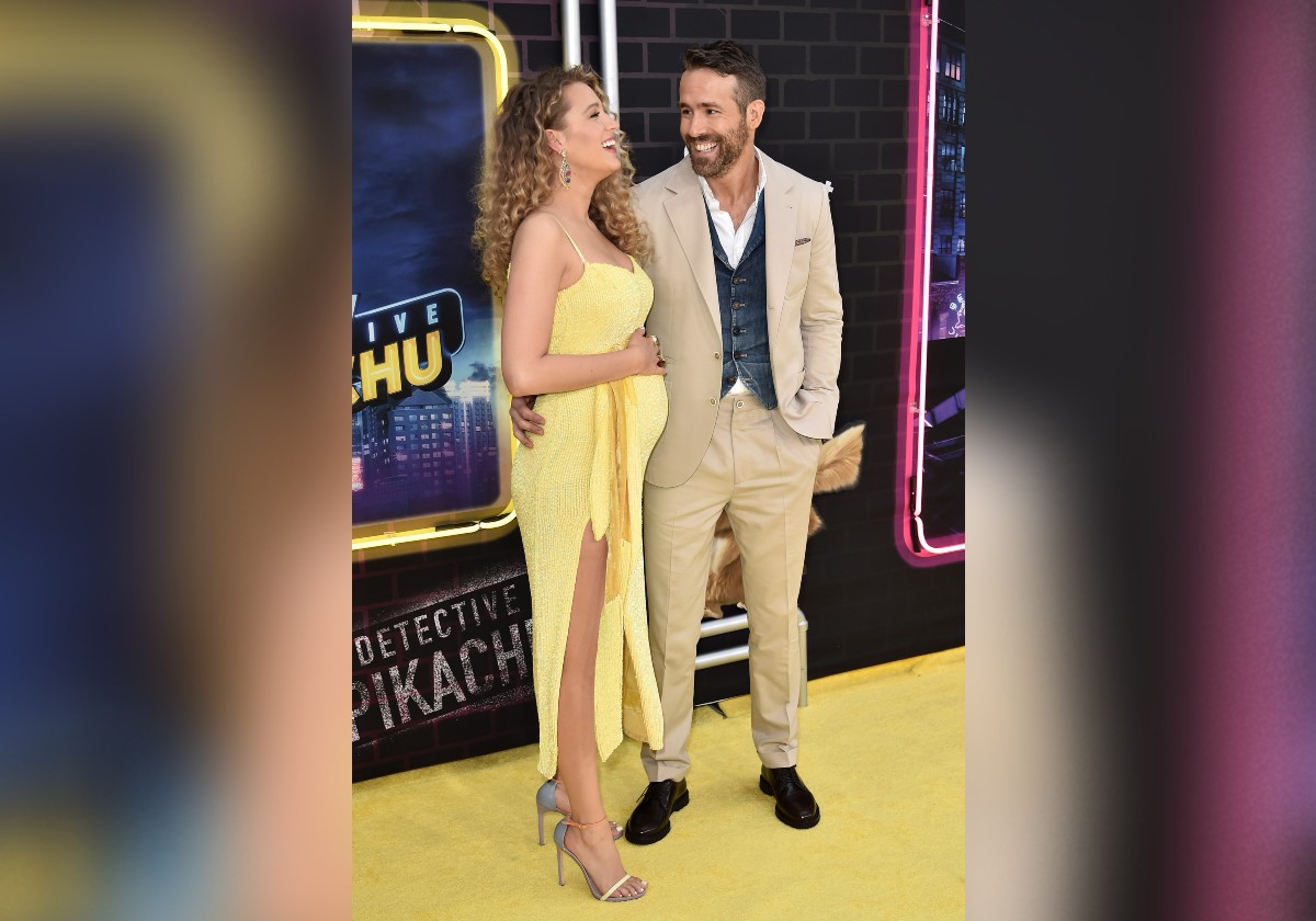 blake lively and ryan reynolds at pikachu