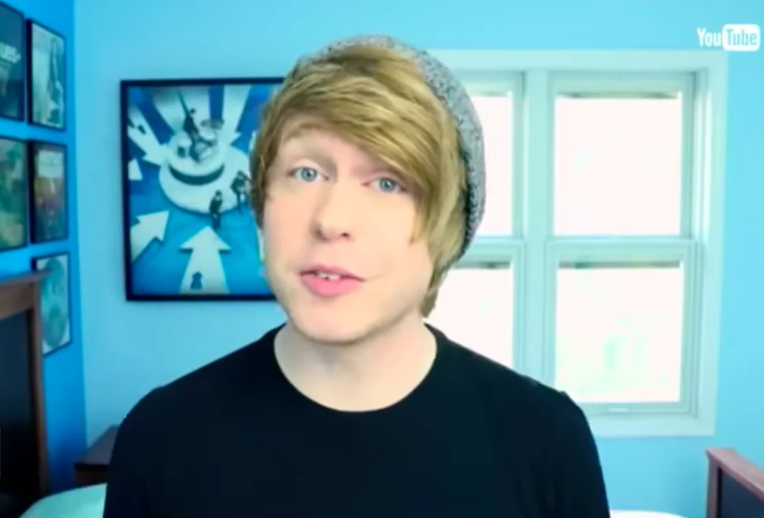 Austin Jones speaks to fans on his YouTube channel, which has been terminated. (Screenshot/YouTube)