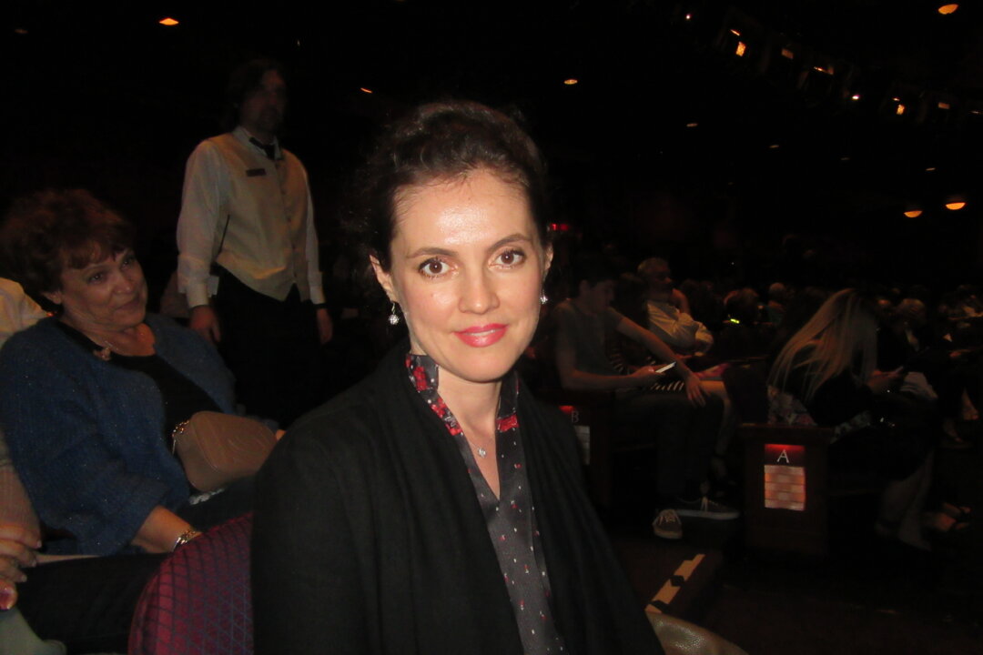 Actress and producer Elena Talan saw Shen Yun Performing Arts with her mom and friend at the Dolby Theatre in Hollywood, California, on May 4, 2019. (Jana Li/The Epoch Times)