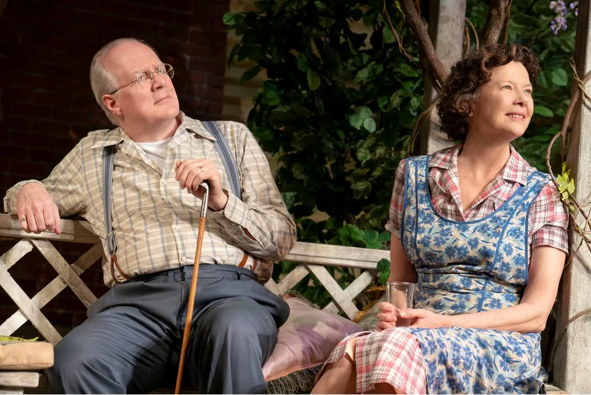 Tracy Letts and Annette Bening star in “All My Sons.” (Joan Marcus)