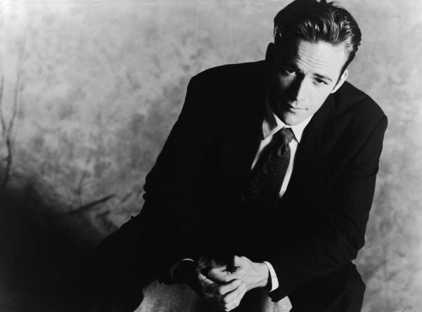 Promotional studio portrait of American actor Luke Perry