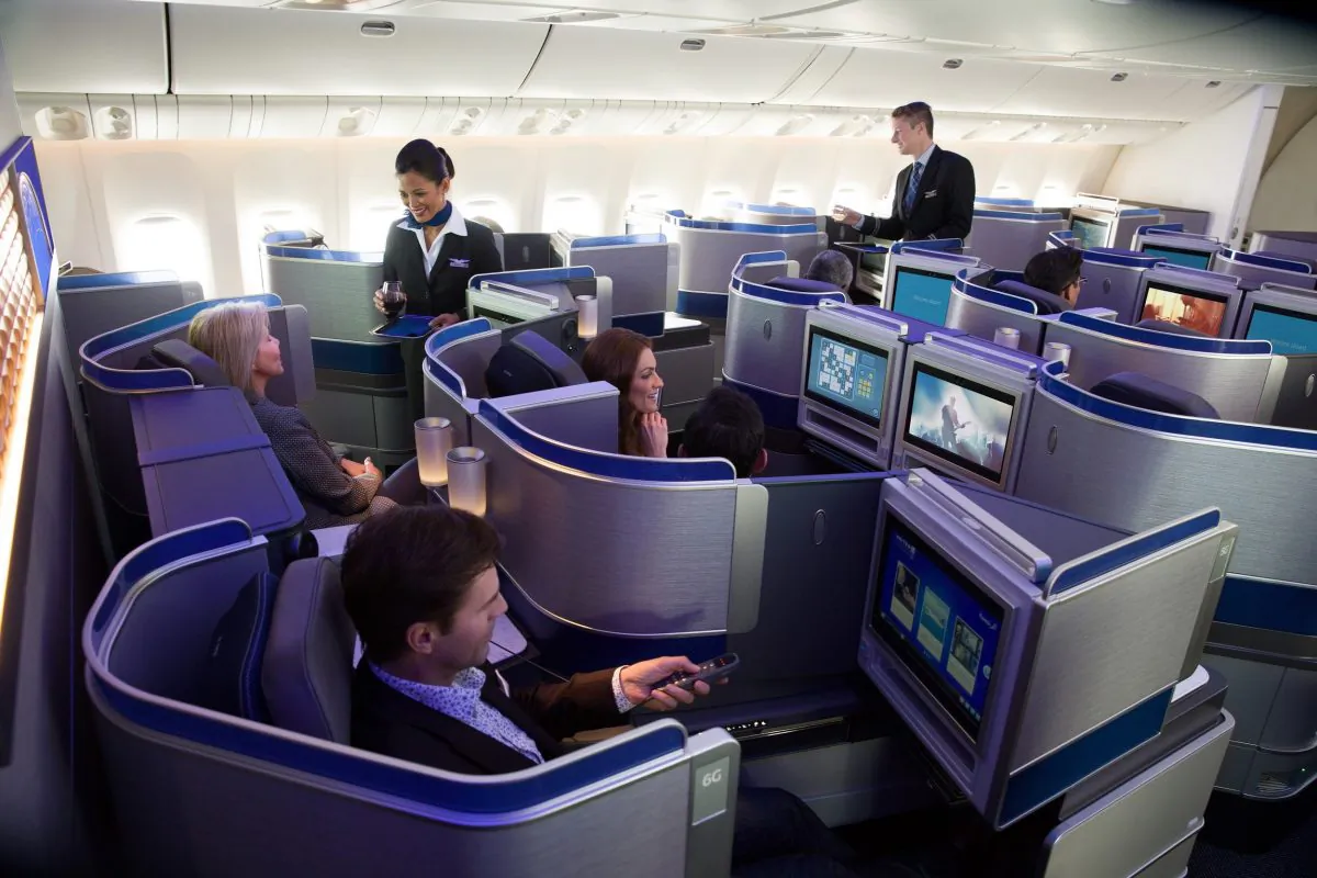 United Airlines' Polaris Cabin in a file photo. (United Airlines)