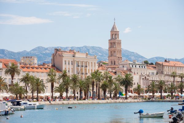 diocletians palace in split by the water