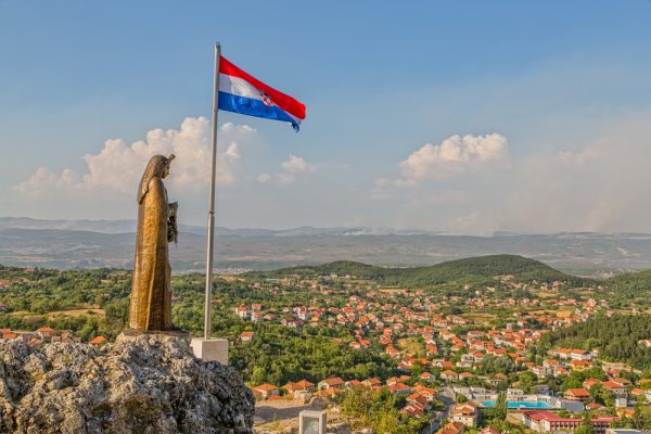 our lady of sinj statue in sinj croatia