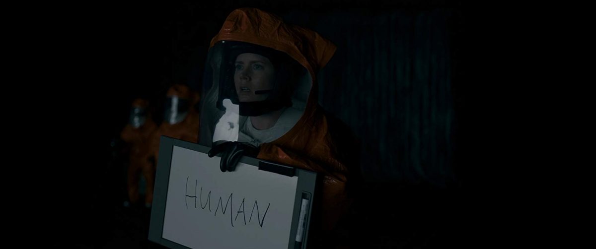 In the film “Arrival,” a linguist (Amy Adams) tries to communicate with aliens. (Jan Thijs/Paramount Pictures)