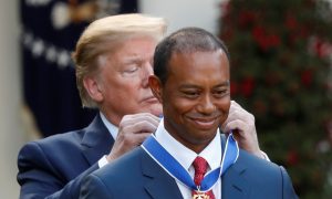 Trump Awards 'Legend' Tiger Woods the Presidential Medal of Freedom