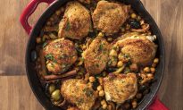 Chicken Tagine With Fennel, Chickpeas, and Apricots
