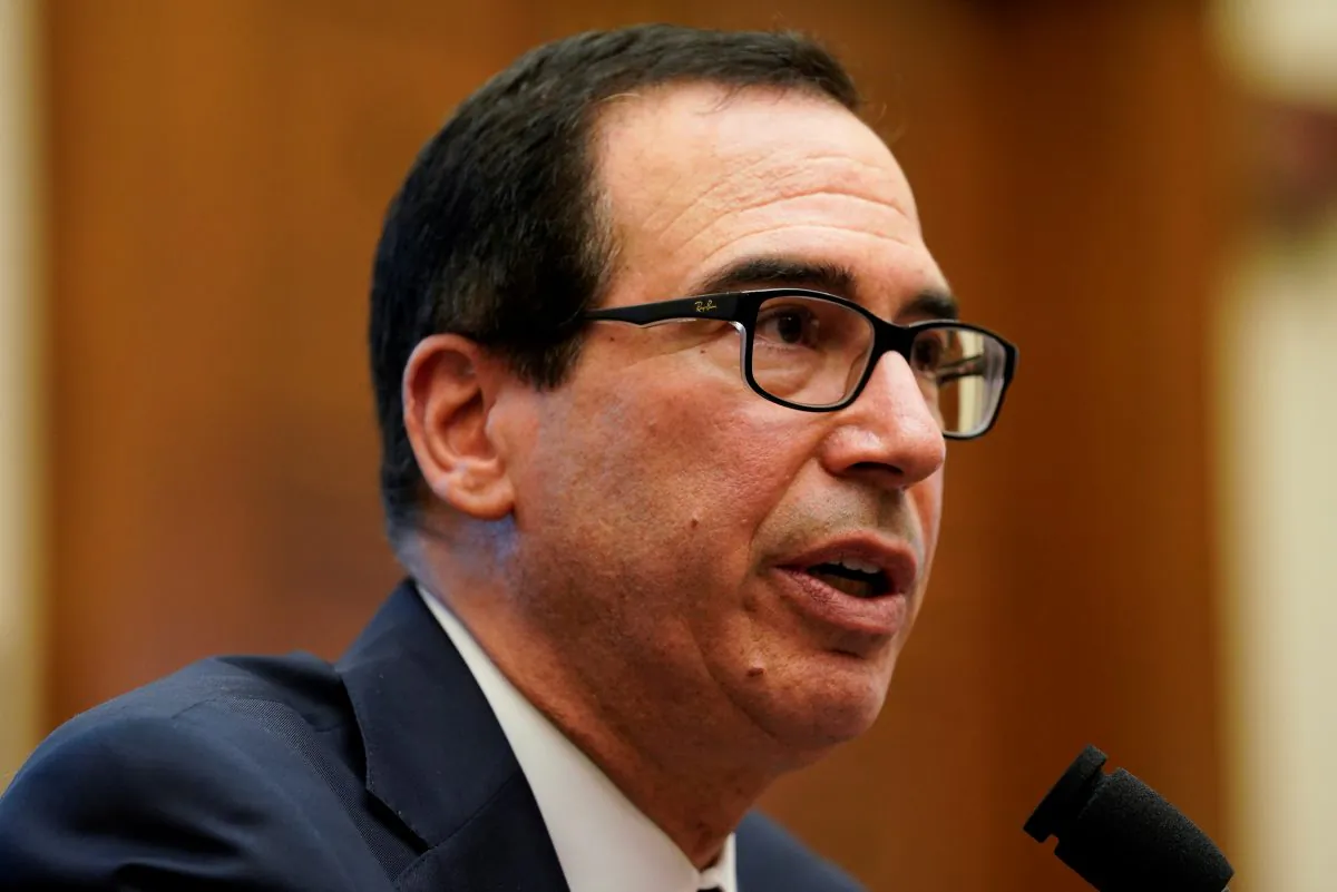 U.S. Treasury Secretary Steven Mnuchin in Washington, on April 9, 2019. (Reuters/Aaron P. Bernstein)