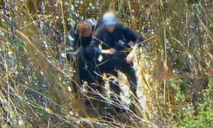 Nature Walker Who Became Stuck in Mud Is Rescued by NYPD Special Ops Helicopter