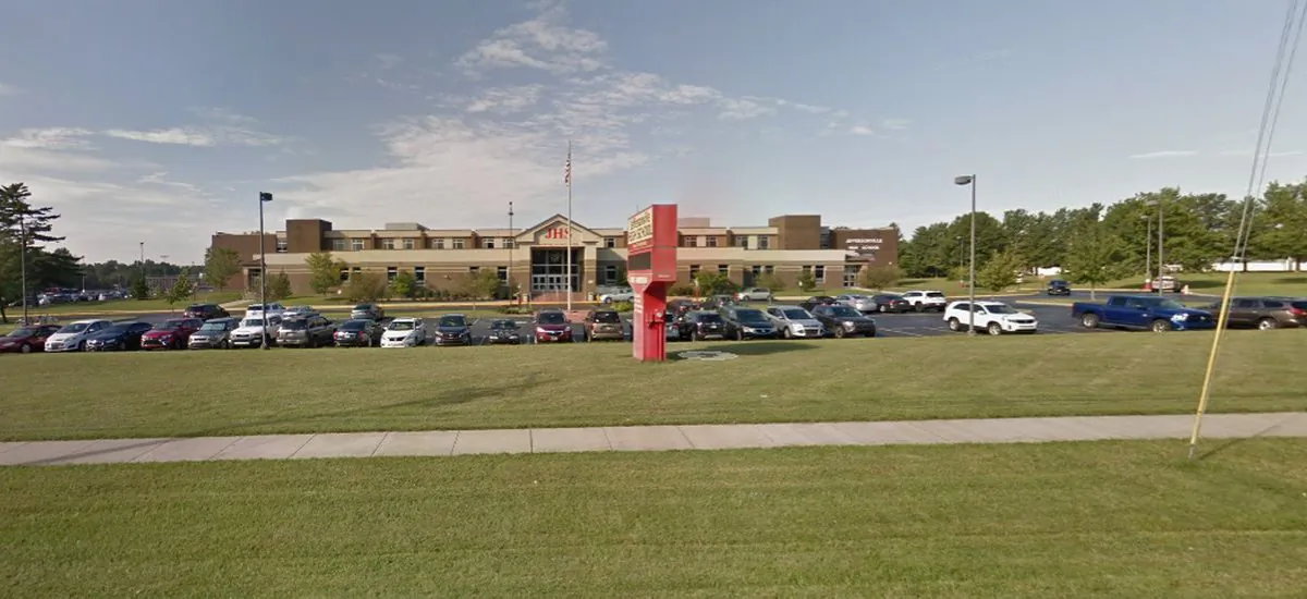 Jeffersonville High School in Utica, Indiana (Google Street View)