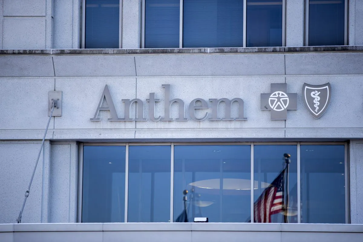An exterior view of an Anthem Health Insurance facility in Indianapolis, Indiana, U.S. on Feb. 5, 2015. About 80 million company records were accessed in what may be among the largest healthcare data breaches to date. (Aaron P. Bernstein/Getty Images)