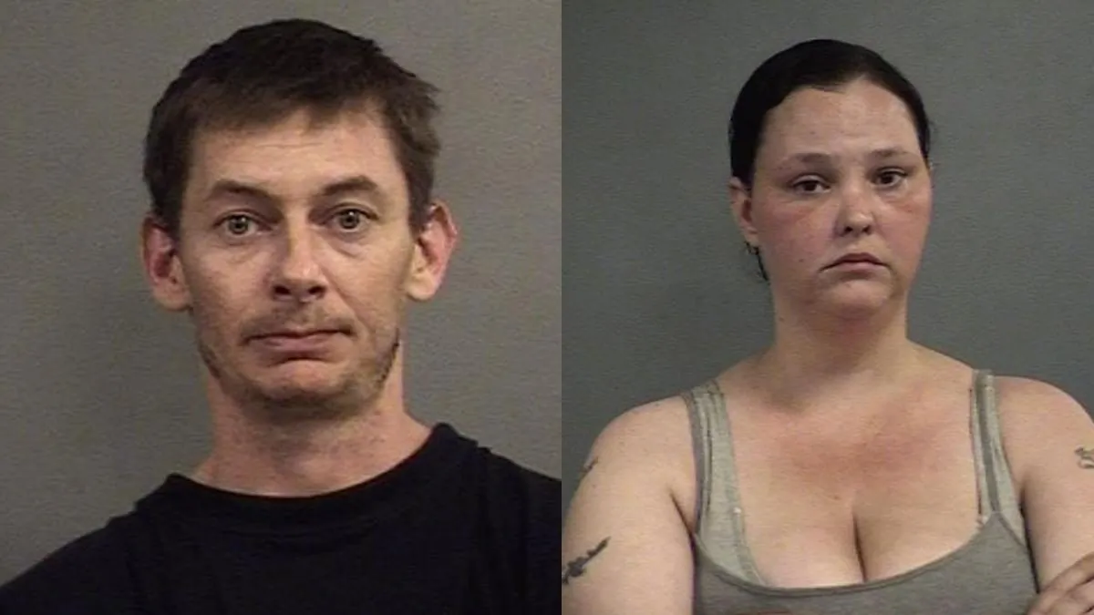 Sean Landrey and Jessica Downs were arrested in Louisville, Kentucky, on May 9, 2019. (Louisville Metro Corrections)
