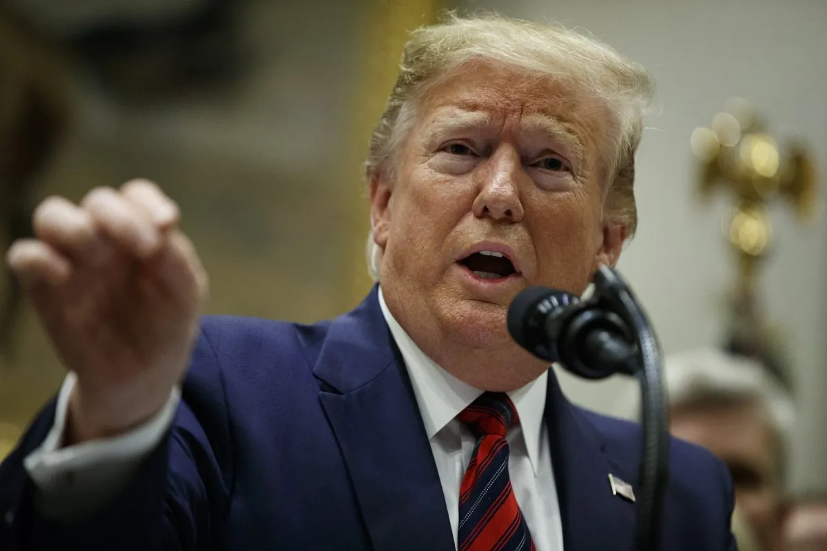 President Donald Trump speaks during a event on medical billing, in the Roosevelt Room of the White House in Washington, D.C. on May 9, 2019. (Evan Vucci/AP Photo)