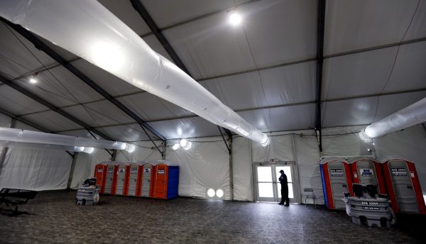 Border Patrol tent detained migrants 3