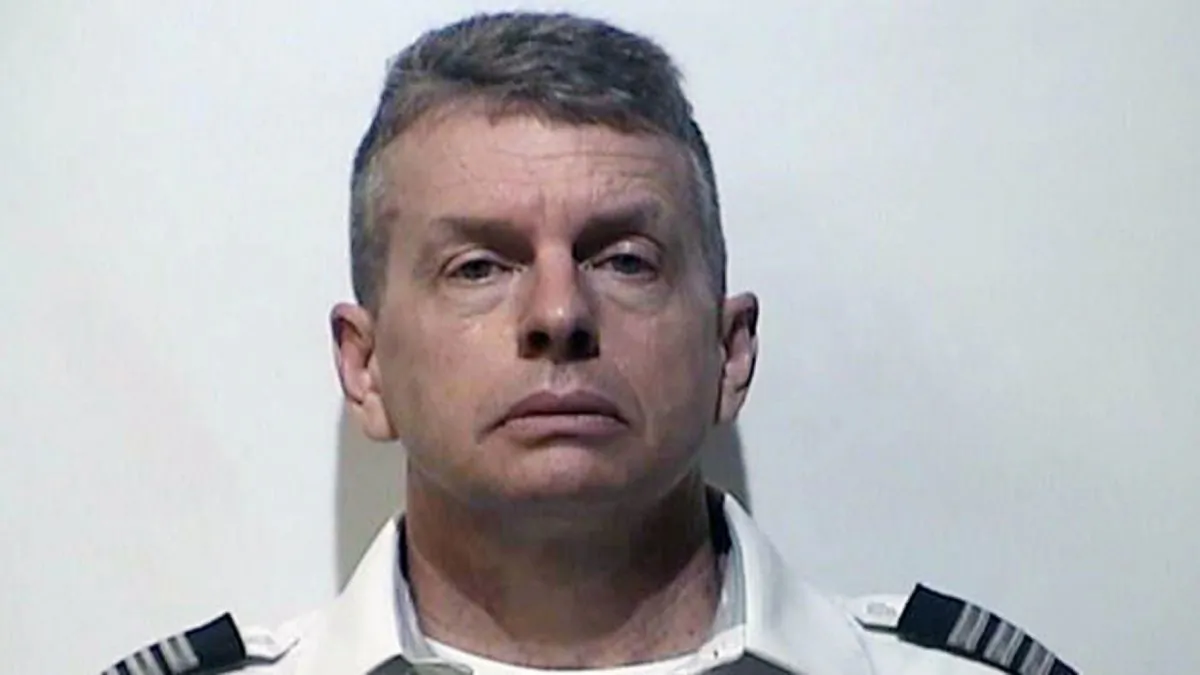 Christian R. Martin. a pilot for an American Airlines subsidiary was arrested on May 11, 2019, in the 2015 shooting deaths of three people in Kentucky, the state attorney general announced. (Christian County, Kentucky, Detention Center)