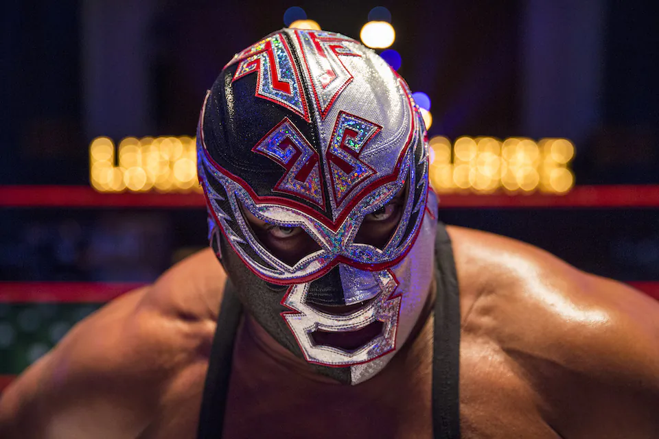 Professional wrestler and actor Silver King poses during a photo call at York Hall in Bethnal Green in London, England, on July 1, 2016. (Jack Taylor/Getty Images)