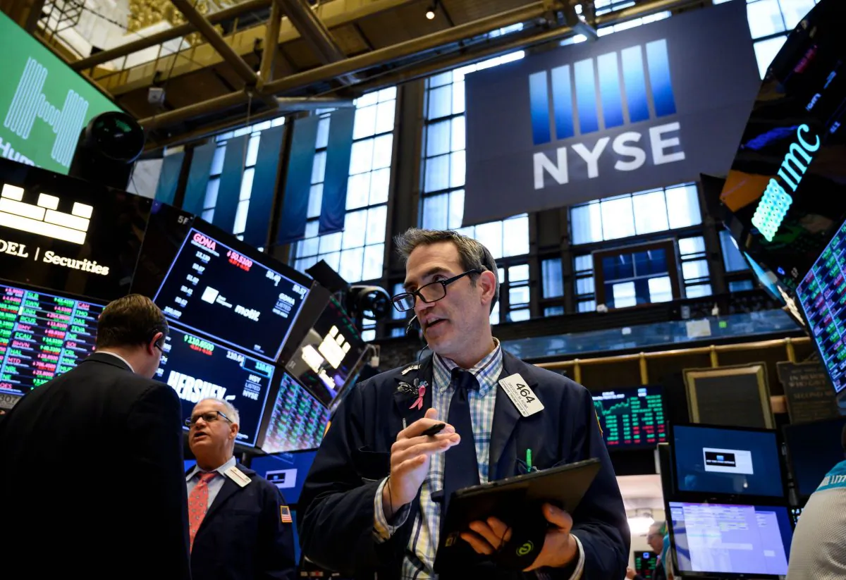 A trader works ahead of the closing bell on the floor of the New York Stock Exchange (NYSE) in New York City on March 18, 2019. (Johannes Eisele/AFP/Getty Images)