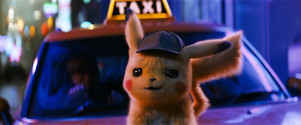 The character Detective Pikachu, voiced by Ryan Reynolds, in a scene from "Pokemon Detective Pikachu.