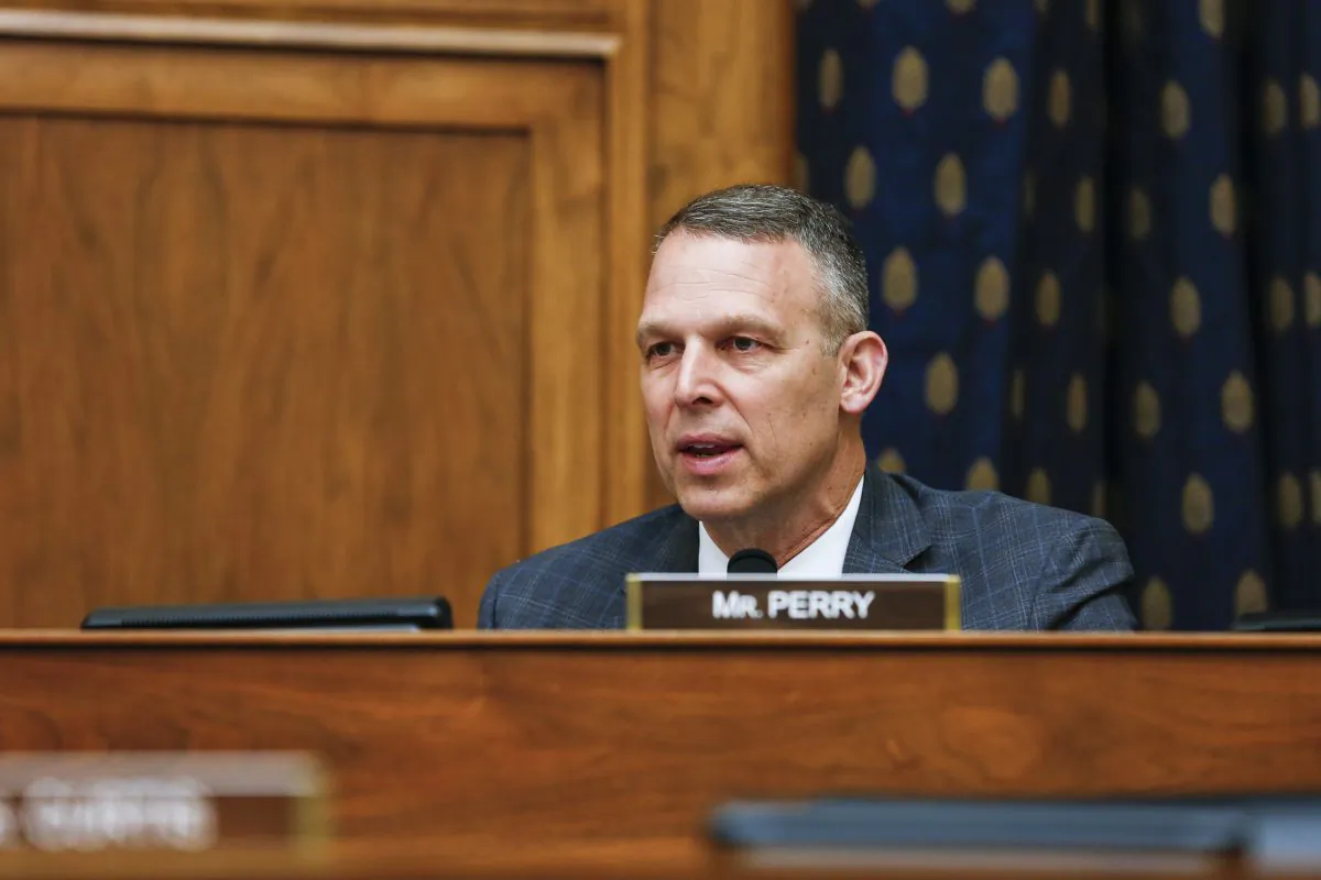 Rep. Scott Perry (R-Pa.) at the House hearing on “Smart Competition: Adapting U.S. Strategy Toward China at 40 Years” on Capitol Hill in Washington on May 8, 2019. (Jennifer Zeng/The Epoch Times)