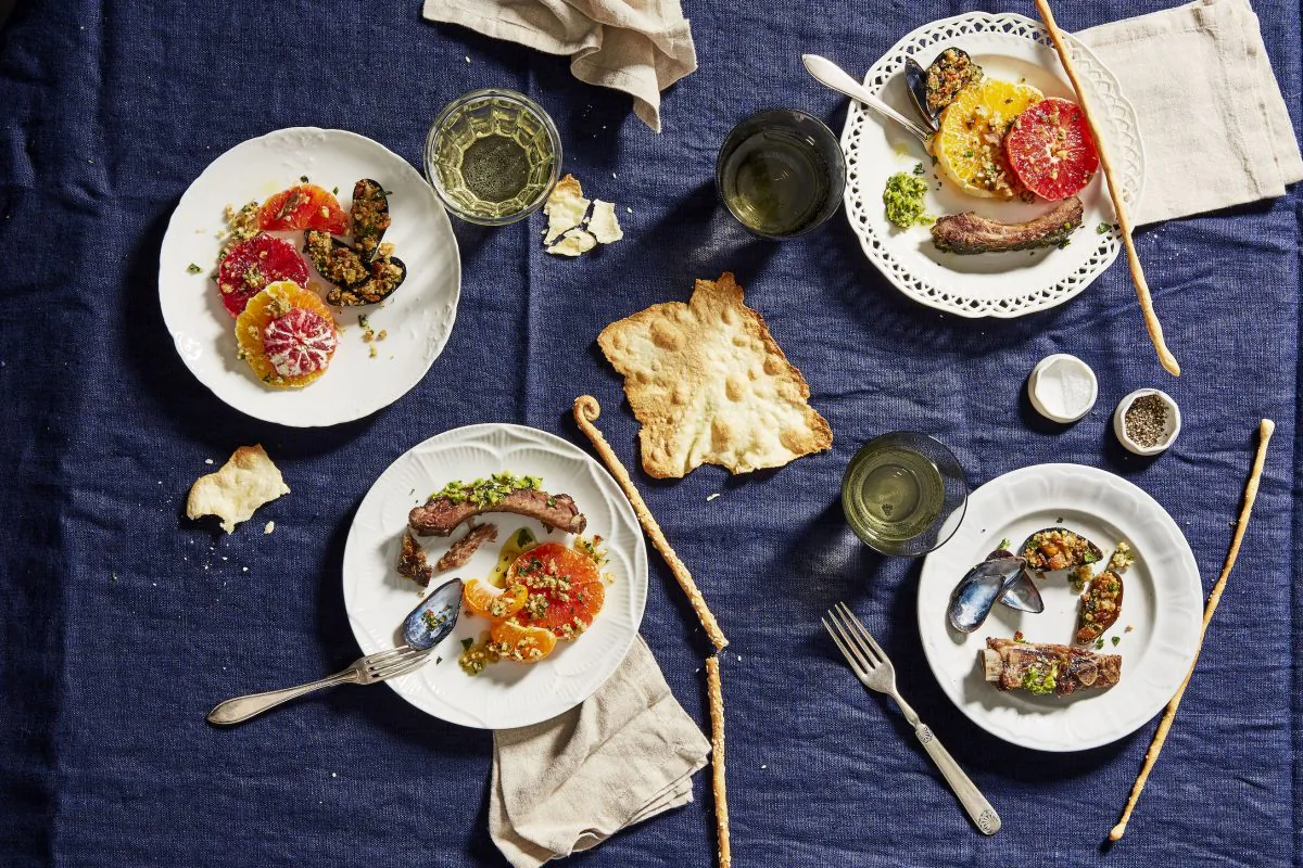 For casual, no-fuss entertaining, let guests graze on an antipasti spread. (Linda Pugliese)