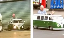 Dad Creates Tiny VW Camper Van From Mobility Scooter
