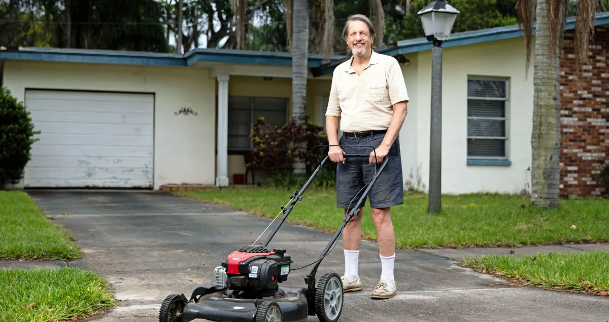 Dunedin resident Jim Ficken is suing the City of Dunedin for foreclosing his home because the grass was too tall. (Courtesy of the Institute for Justice)