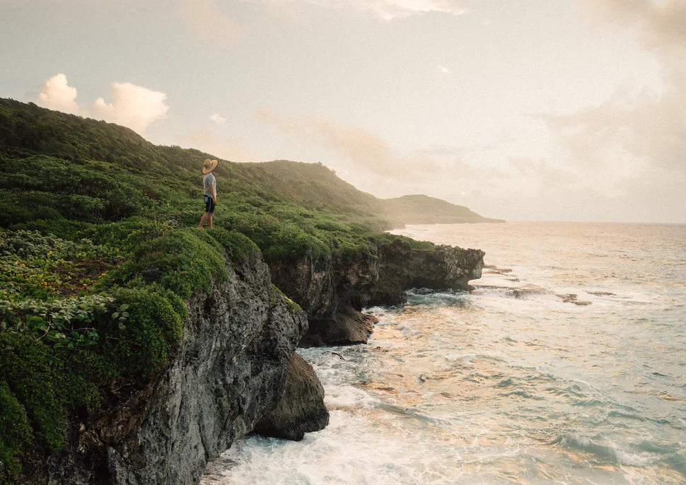 Rugged natural beauty abounds on the island—but there's more to discover beneath the surface. (Courtesy of Guam Visitors Bureau)