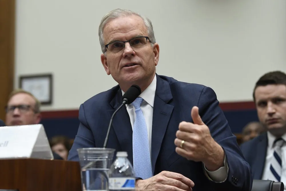 Daniel Elwell, acting administrator of the Federal Aviation Administration, testifies during a House Transportation Committee hearing on Capitol Hill in Washington, on May 15, 2019, on the status of the Boeing 737 MAX aircraft. (AP Photo/Susan Walsh)