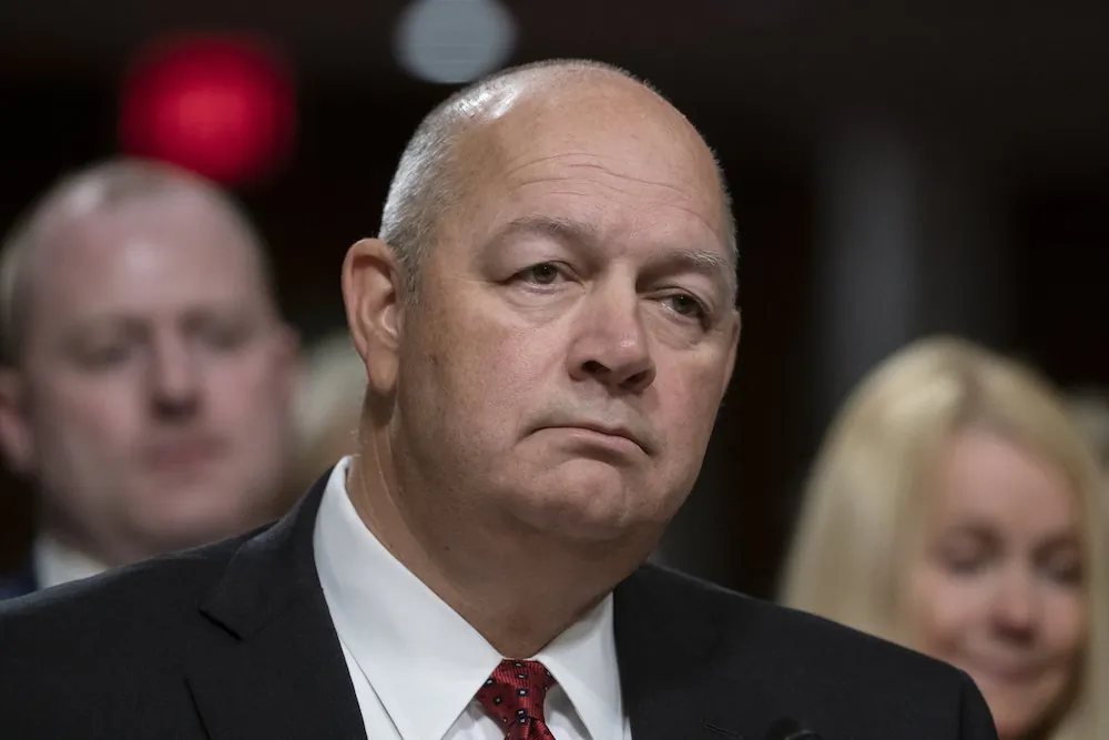 Stephen M. Dickson, FAA administrator, appears before the Senate Committee on Commerce, Science, and Transportation, in Washington, on May 15, 2019. (J. Scott Applewhite/AP Photo)