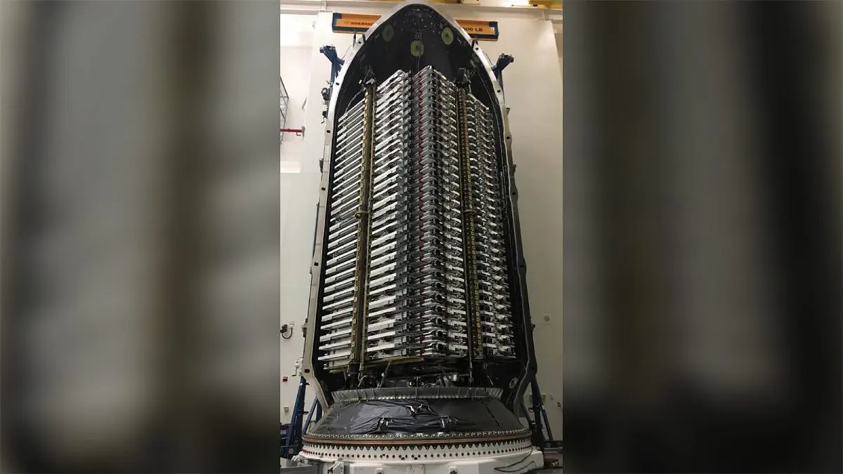A SpaceX satellite. (Elon Musk/Twitter via CNN)