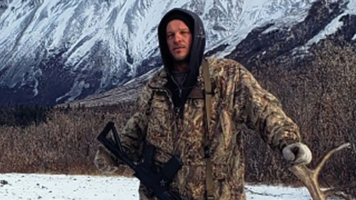 Viacheslav Akimenko on a caribou hunt near Glennallen, Alaska, in 2018. (Aleksandr Neverov via AP)