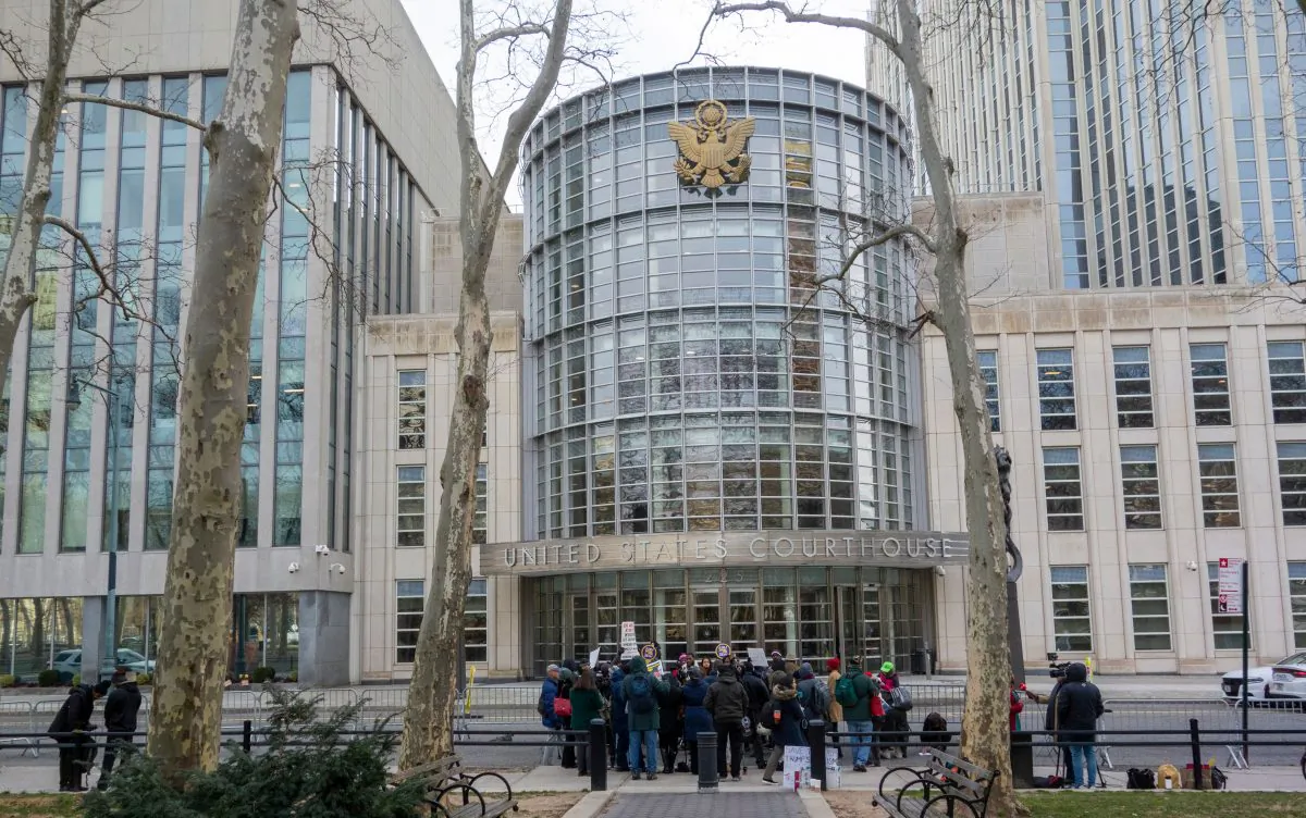 A DACA and TPS (Temporary protected status) rally outside the Brooklyn Federal Courthouse in New York on Jan. 7, 2019. (DON EMMERT/AFP/Getty Images)