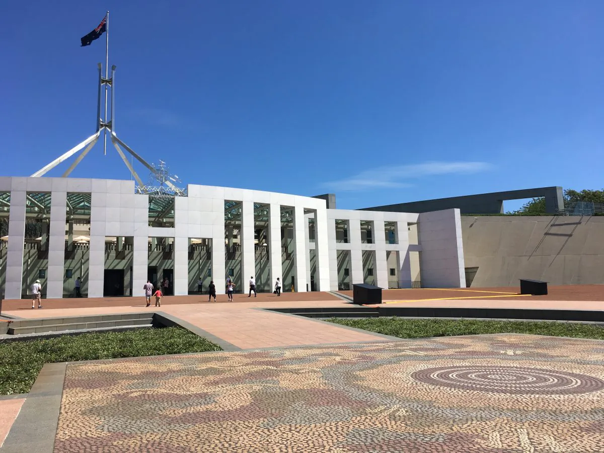 Parliament House in Canberra, Australia. (Melanie Sun/The Epoch Times)