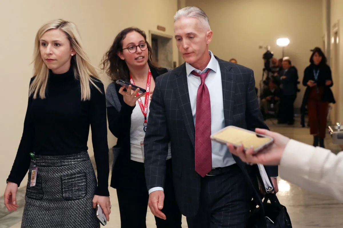 House Oversight and Government Reform Committee Chairman Trey Gowdy (R-S.C.) leaves a closed-door hearing where his committee and the Judiciary Committee heard from Former FBI Director James Comey in the Rayburn House Office Building on Capitol Hill in Washington. (Chip Somodevilla/Getty Images)