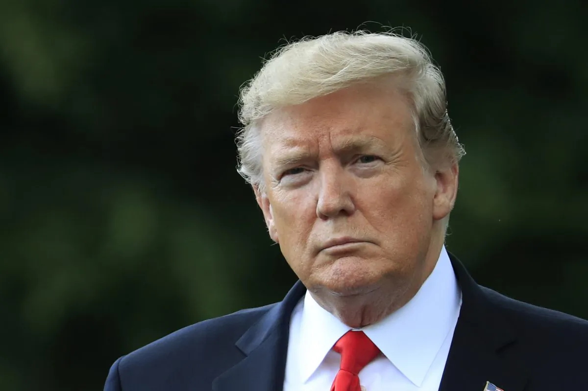 President Donald Trump walks on the South Lawn as he leaves the White House in Washington on May 20, 2019. (Manuel Balce Ceneta/Photo via AP)