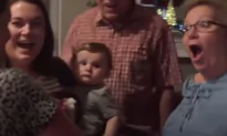 Video: Couple Surprises Family and Friends With Baby